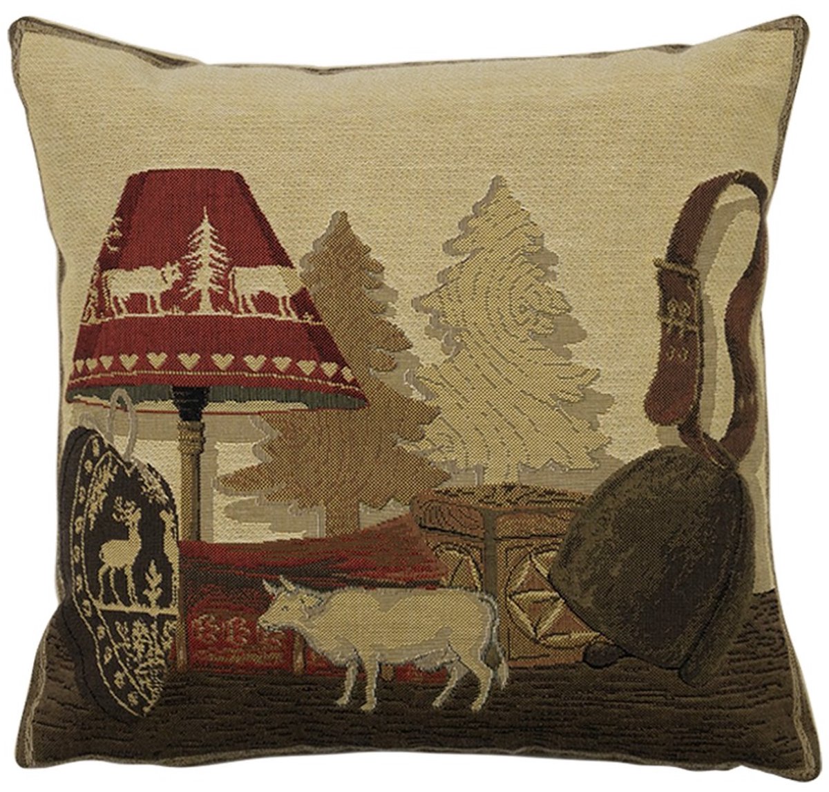 gobelin kussen winter lamp 33x33cm