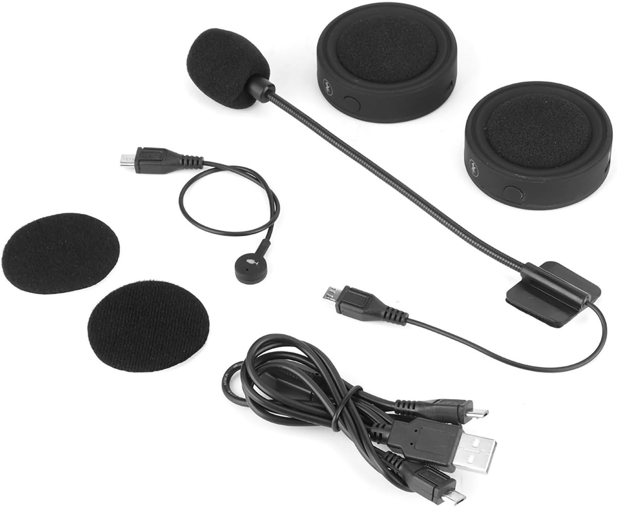 Helm Luidsprekers - Motorheadset - Motorrijden Muziek - Draadloos Stereo Geluid - 15x8x4 cm - Zwart