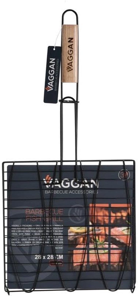 Vis Grill Mand - Vis Houder - Buiten Koken - Voor Drie Vissen - 36 x 25 x 11 cm
