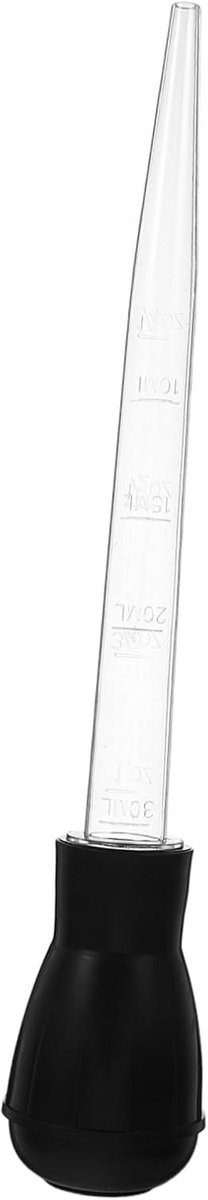 Aquarium Waterververser - Grindreiniger Tank - Aquarium Onderhoud - Handmatige Zuigkracht - 28 cm Lengte - Zwart