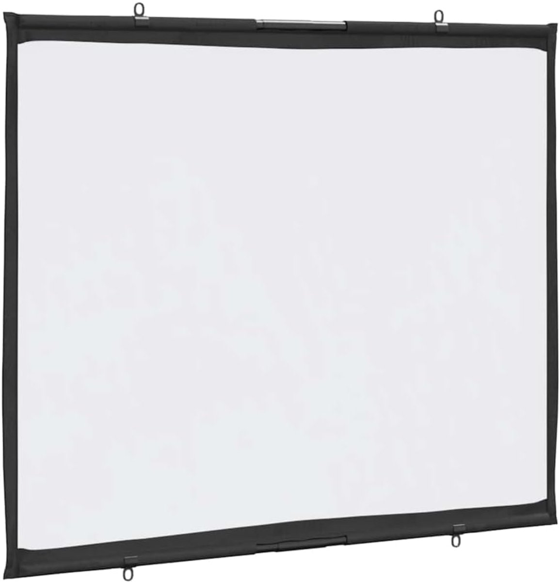 Projectiescherm Handmatig - Wandprojector Scherm - Home Cinema Presentaties - Mat Oppervlak - 101 x 76 cm - Wit
