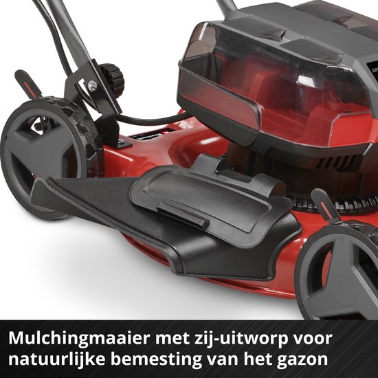 Einhell Accu Grasmaaier GE-CM 36/48 Li M Solo - Power X-Change - 36 V/Li-ion - Maaibreedte: 48 cm - Dubbele Twin-Pack-technologie - Maaihoogte: 25-75 mm - Mulching functie - Excl. accu en lader — afbeelding 4