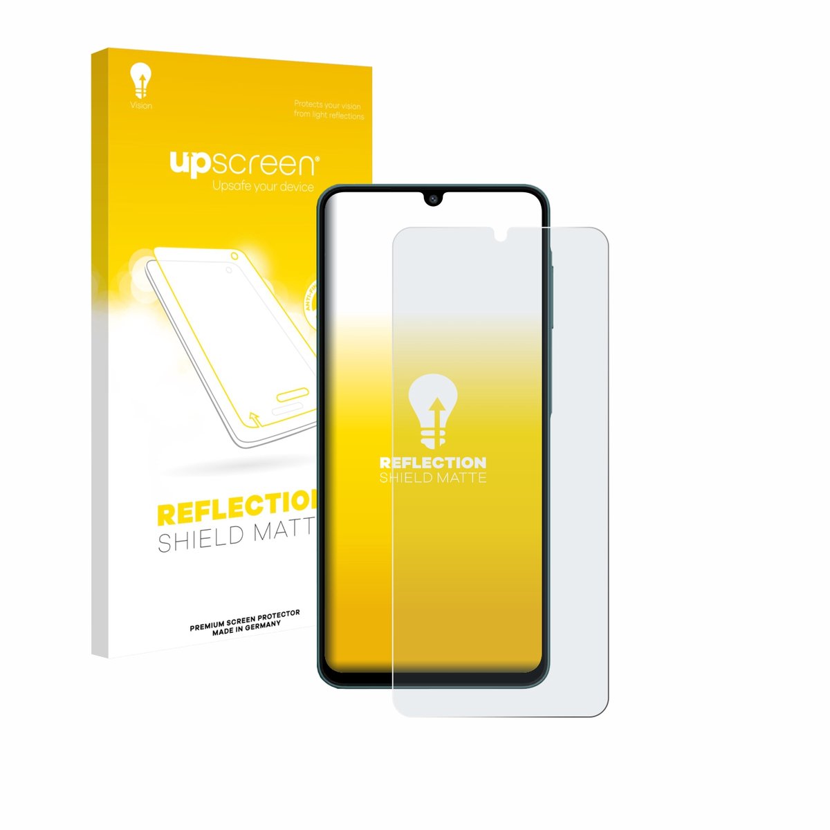 upscreen - Screenprotector voor Samsung Galaxy F07 - Folie Beschermfolie anti glare matte