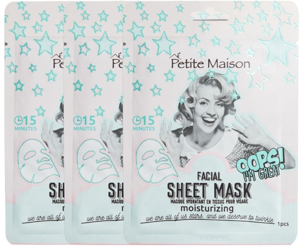 Petite Maison - Moisturizing Facial Sheet Mask - 3x25ml