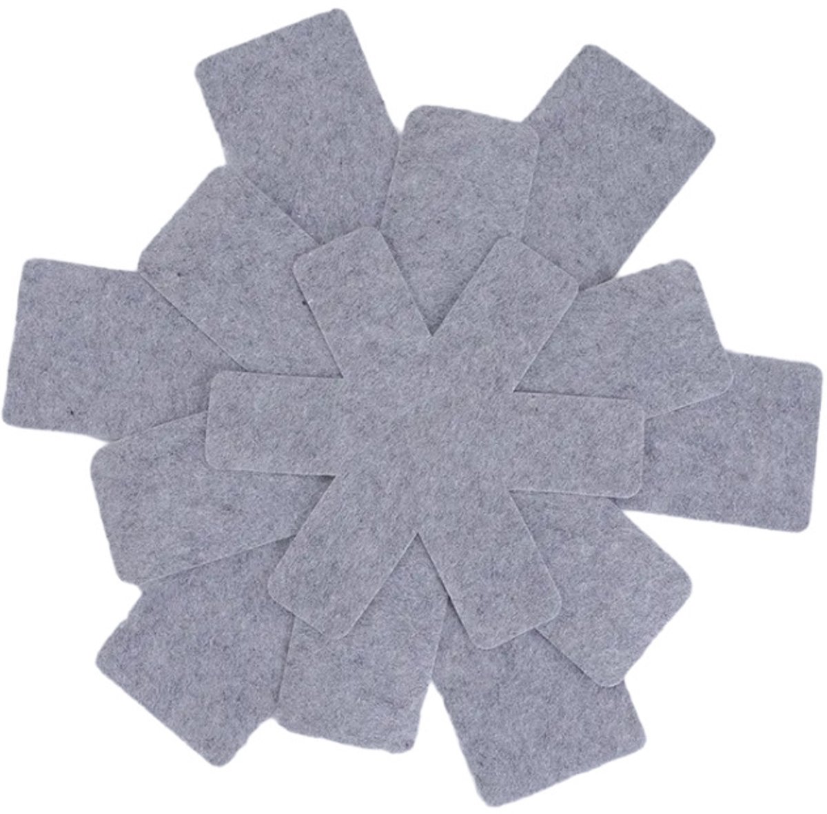 Pannenbeschermers – Set van 8 – 38 x 38 x 0,2 cm – Non-woven pannenmatten – Beschermers voor antiaanbakpannen – Hitte-isolerende matten – Voor het stapelen van kookgerei in kasten