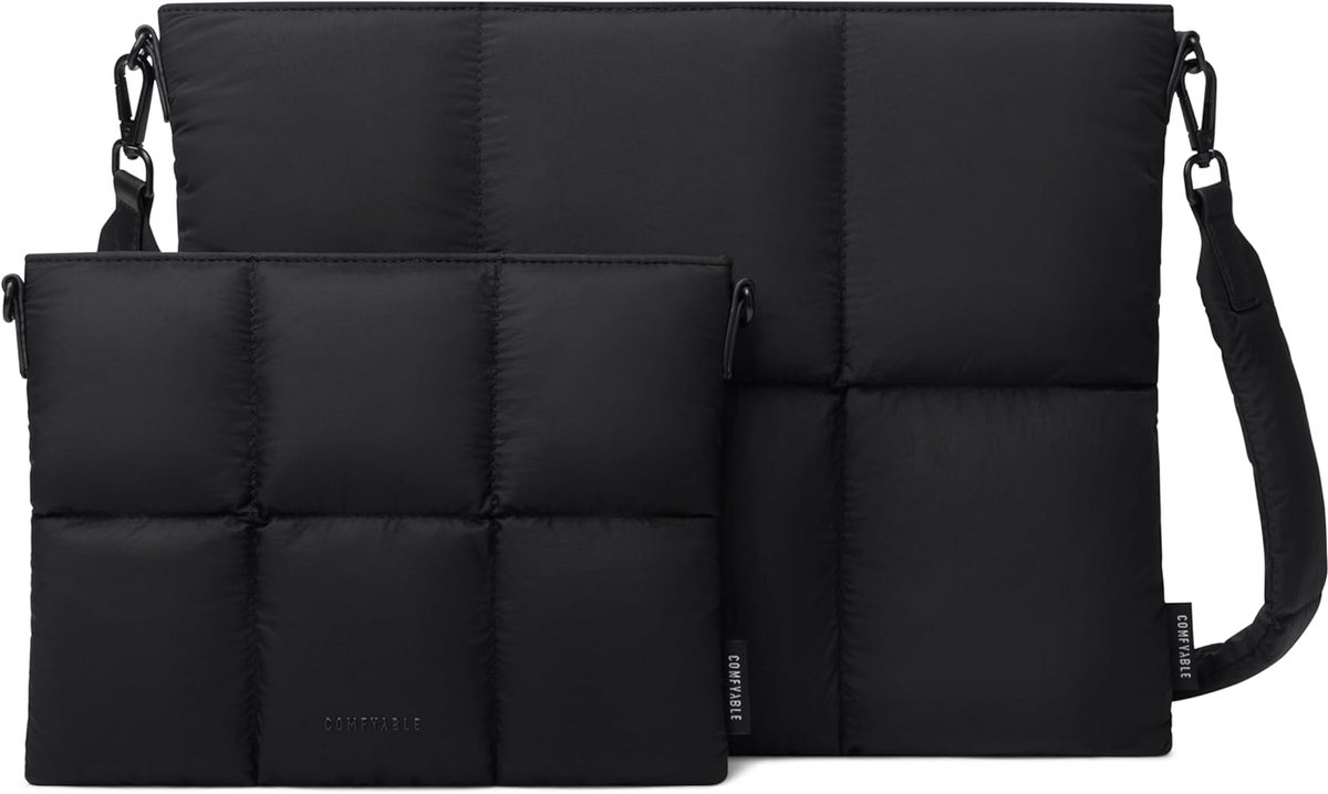 Laptoptas en Muismat Set - Puffy Waterdicht Laptop Hoes