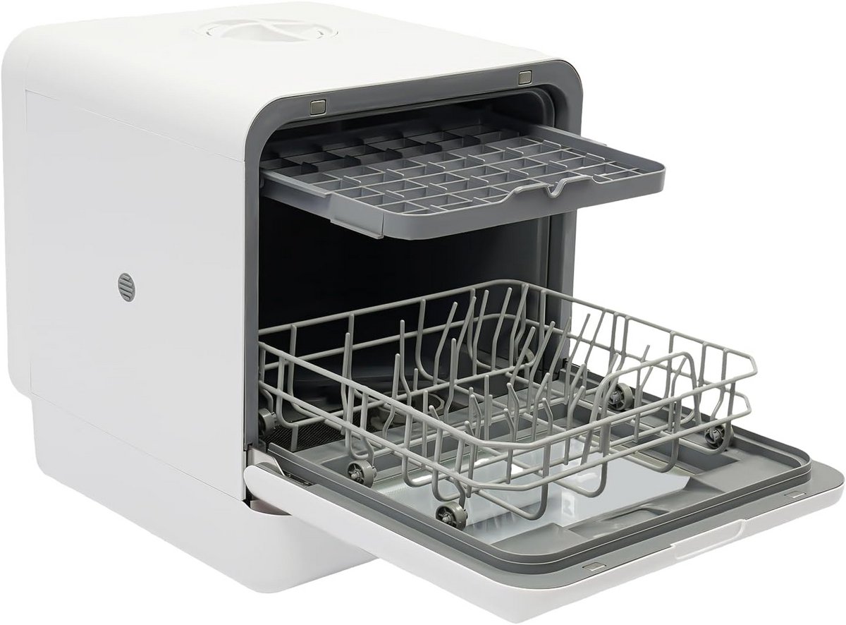Mini vaatwasser Kleine afwasmachine 5 programma's Energieklasse D Compact