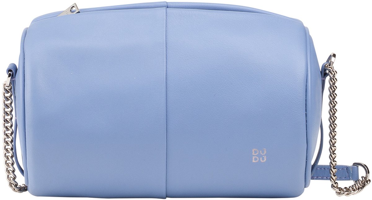 DuDu - Compacte Lederen Schoudertas - Kettingriem - Minimalistisch Design