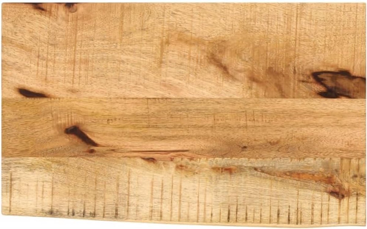 Tafelblad Massief Mangohout met Natuurlijke Rand 50x30x2,5 cm