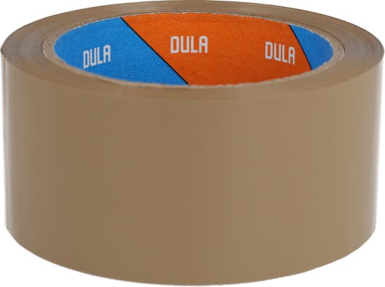DULA Ruban d' Ruban d'emballage Marron 6 rouleaux 50 mm x 60 m