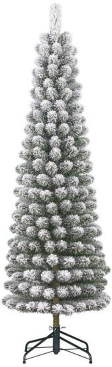 Black Box Trees Charlton - smalle kunstkerstboom met sneeuw groen 2,6m x 63cm