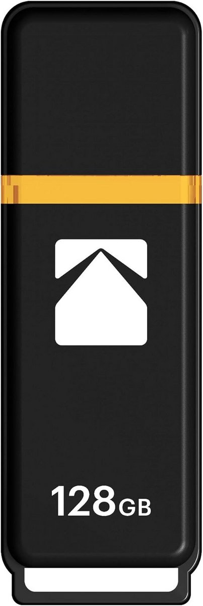 USB-stick 128 GB USB 3.0 Geheugenstick Zwart Geel