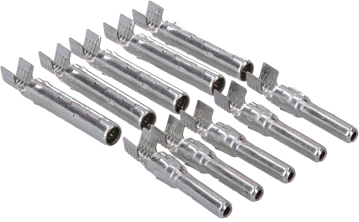 5-delige Kalitec MC4 PV-pen- en contactset, vervangingscontacten voor 4-6 mm² | Koperen contactpen voor zonne-energiekabels | MC4-connector voor zonnepanelen | Zonnepanelen en PV-systemen