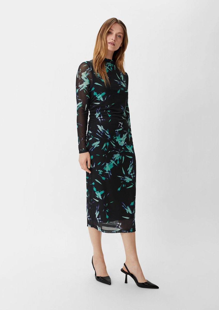 comma - female - Jurk met viscose voering