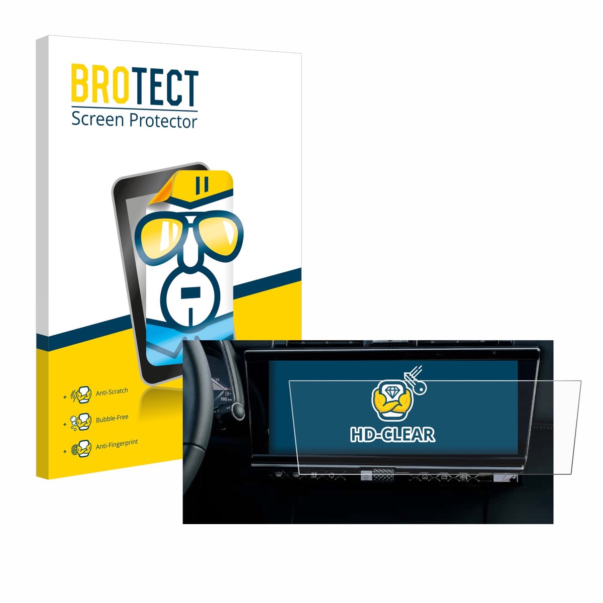 BROTECT - Screenprotector voor DS 7 Facelift (2024) - Folie Beschermfolie transparant