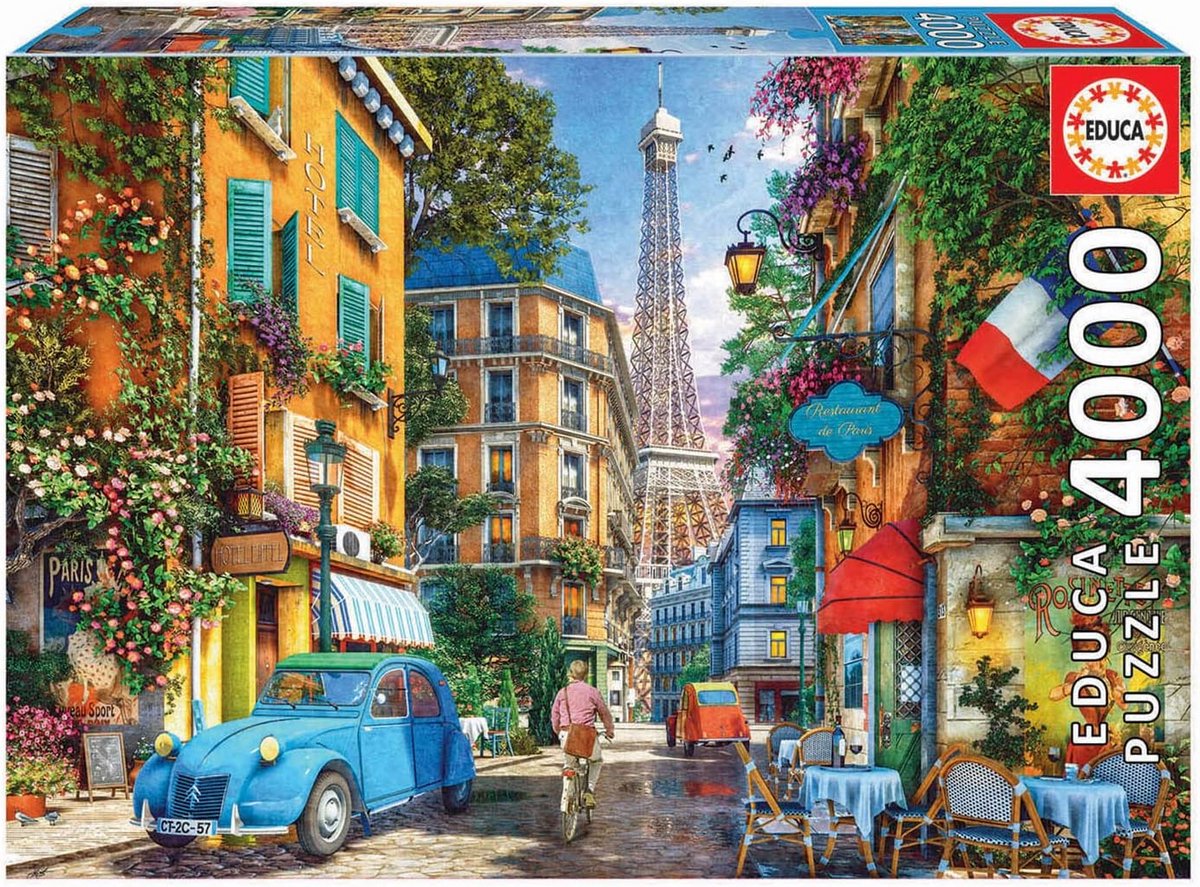 Stadsgezichten Puzzel 4000 Stukjes - Groot Formaat - Inclusief Verlies Service
