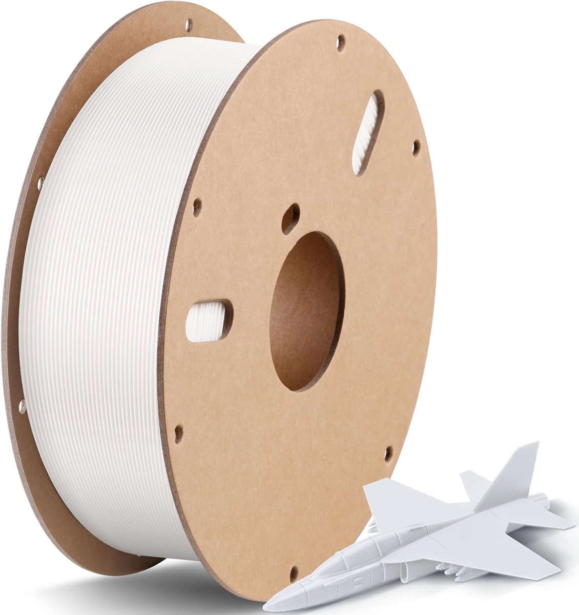 3D Printer Filament Hoge Snelheid PLA 1.75mm Wit 1KG Nauwkeurigheid +/-0.02mm
