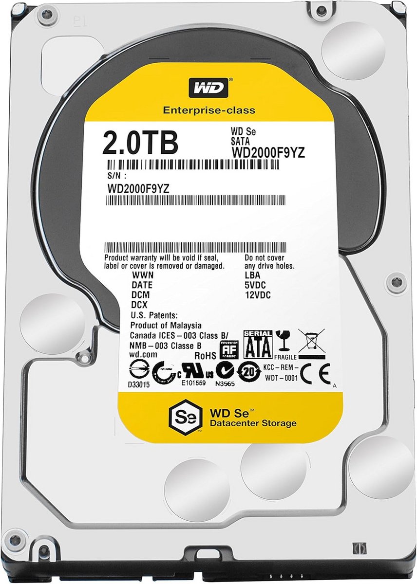 Interne harde schijf 2TB SATA 6Gb/s 7200RPM