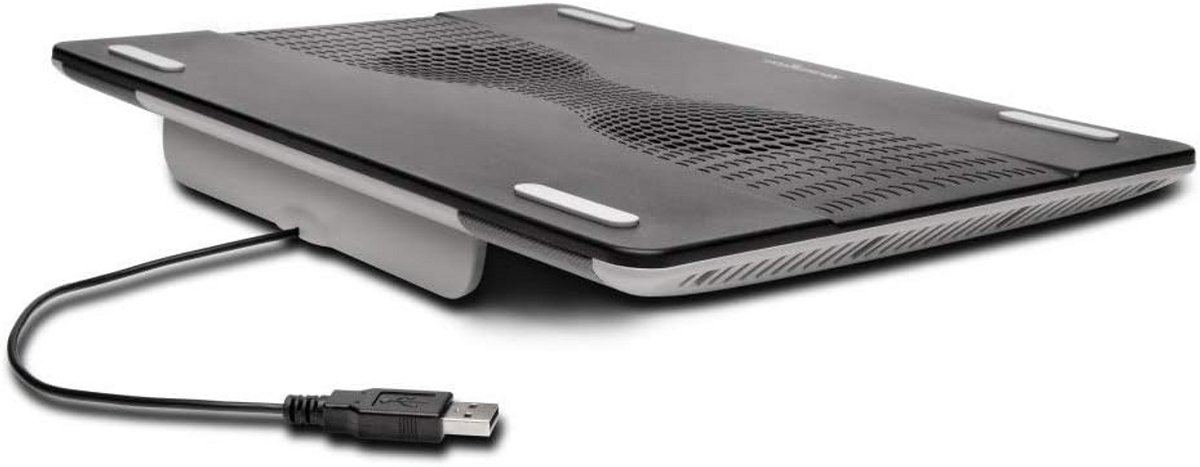 Laptop Koelstandaard met Dubbele USB Hub en Ventilator tot 17 Inch