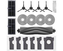 Namajunas - Accessoires Geschikt voor Dreame L10s Ultra/L10s Pro Ultra Heat - Stofzuiger onderdeel - Stofzuigeraccessoires - voor dreame robotstofzuiger - 1x hoofdrolborstel, 6x stofzak, 4x zijborstels, 2x filter, 4x dweildoeken, 1x reinigingsborstel