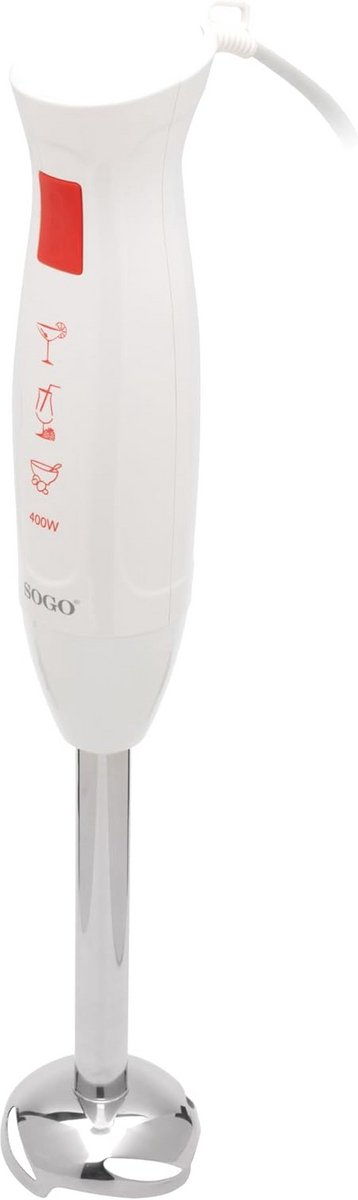 Krachtige Elektrische Handmixer 400W Wit/Rood - Keukenmixer voor Beslag en Beslag van Merkloos — afbeelding 3