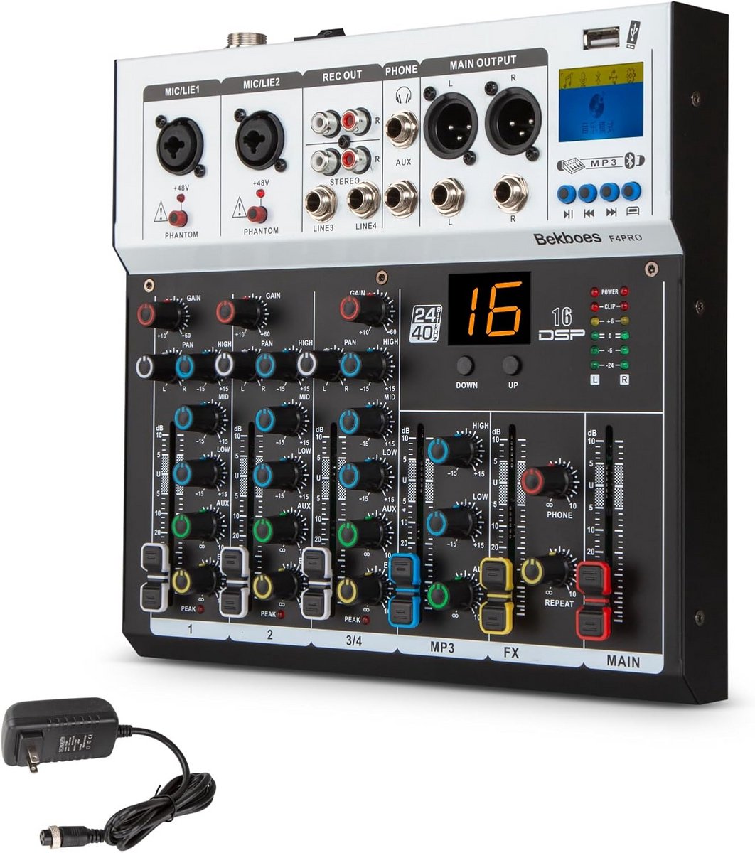 Professionele Fader DJ Mixer voor Beginners en Gevorderden