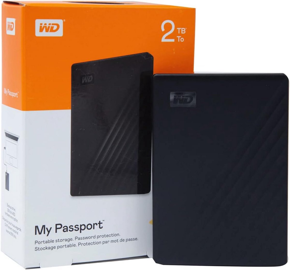 Externe Harde Schijf 2TB Zwart - Draagbare Opslag voor PC en Mac