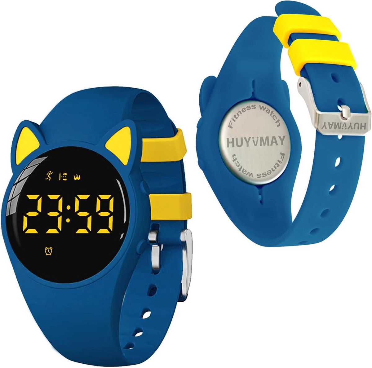 Waterdichte Kinderfitnesstracker met Stappenteller, Timer en 3 Alarmen Zonder App