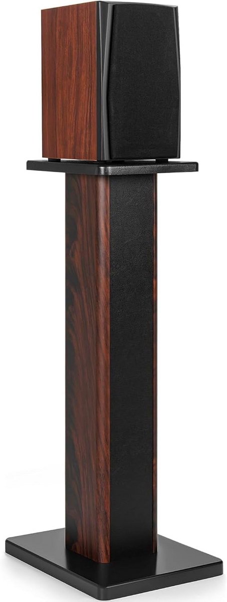 Houten luidsprekerstandaard 70 cm voor boekenplank- en hifi-speakers