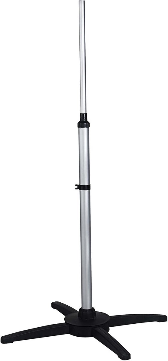 Infrarood Verwarmer Standaard Verstelbaar Hoogte 110-180 cm Zilver