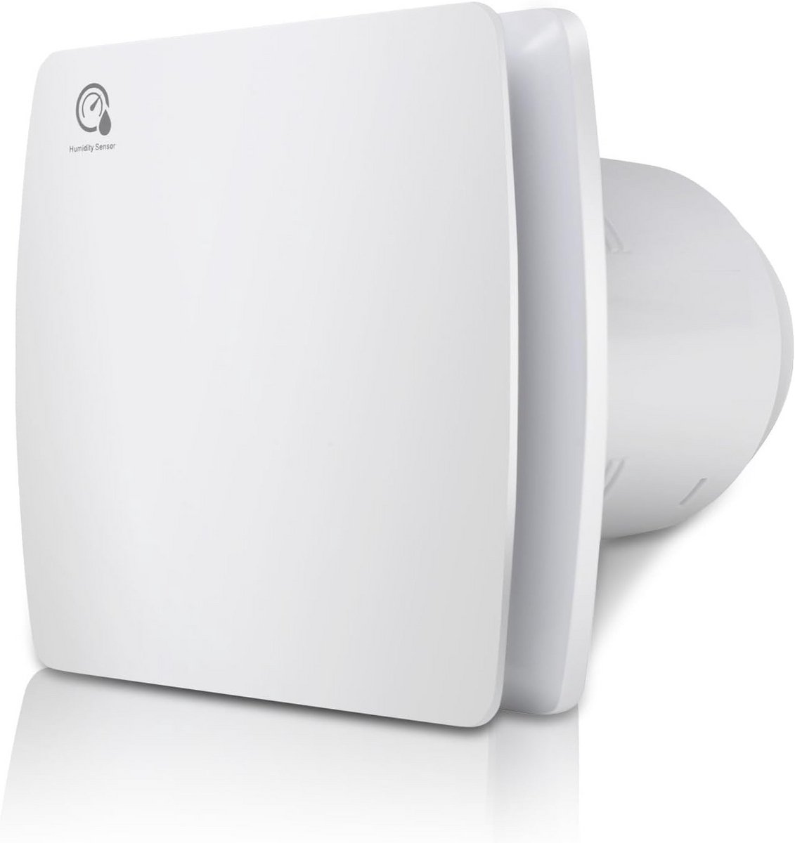 Stille Badkamerventilator met Vochtsensor en Naloop voor Wandmontage