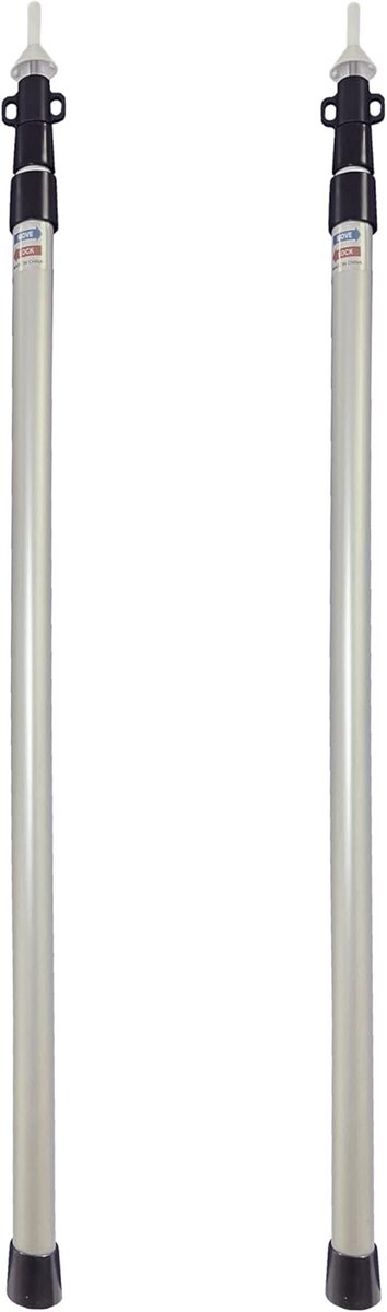 2x Verstelbare Aluminium Telescoopstokken voor Luifel of Tarp - Uitschuifbaar tot 230cm — afbeelding 4