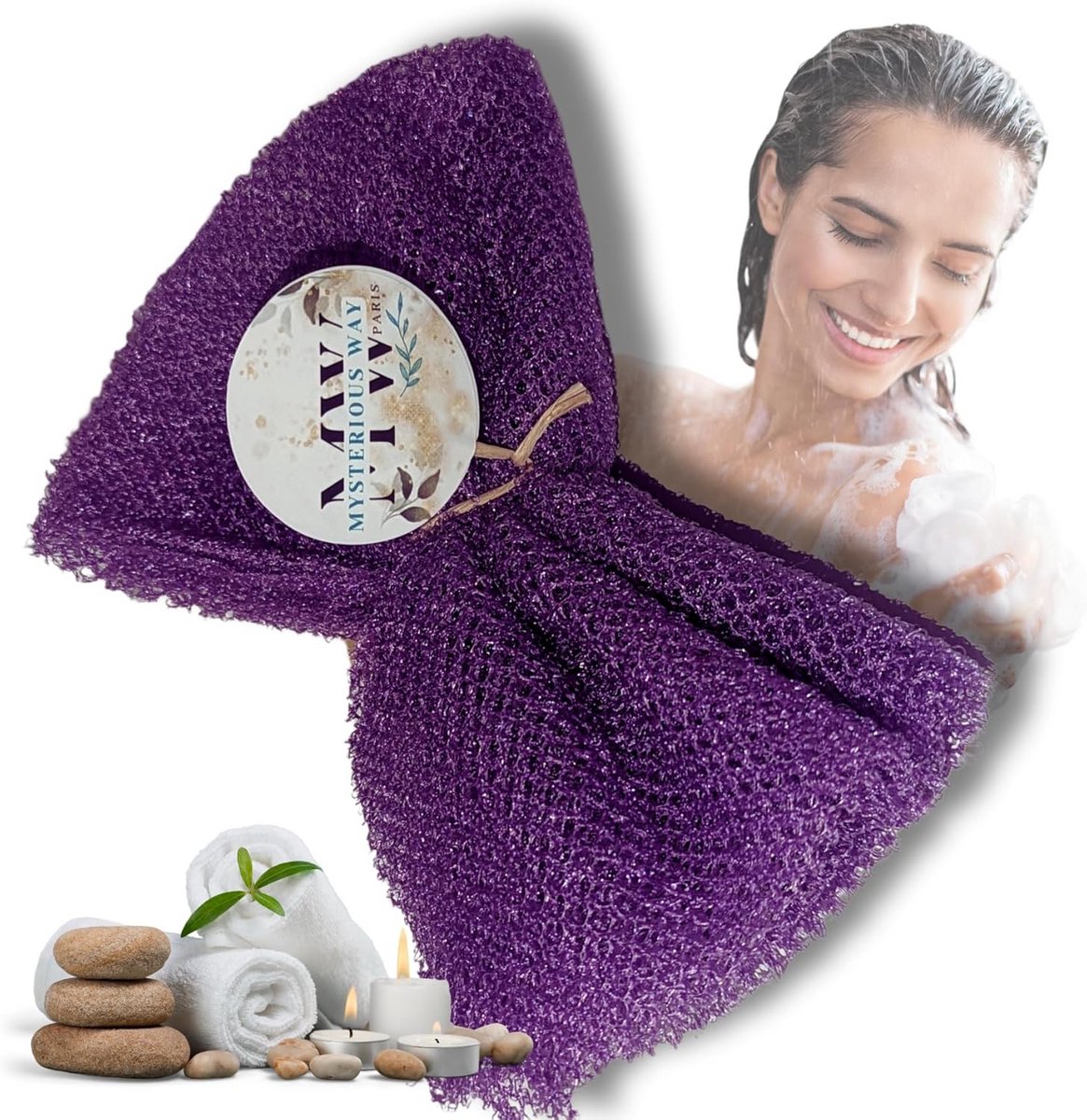 Grote Lichaamsspons voor Scrubben en Reinigen met Peeling Effect