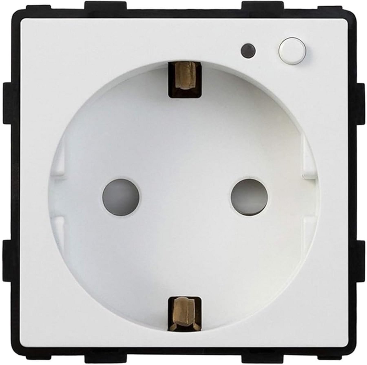 Touch Lichtschakelaar en Stopcontact Glas - WiFi Thermostaat Module Optie - Wit, Zwart, Go