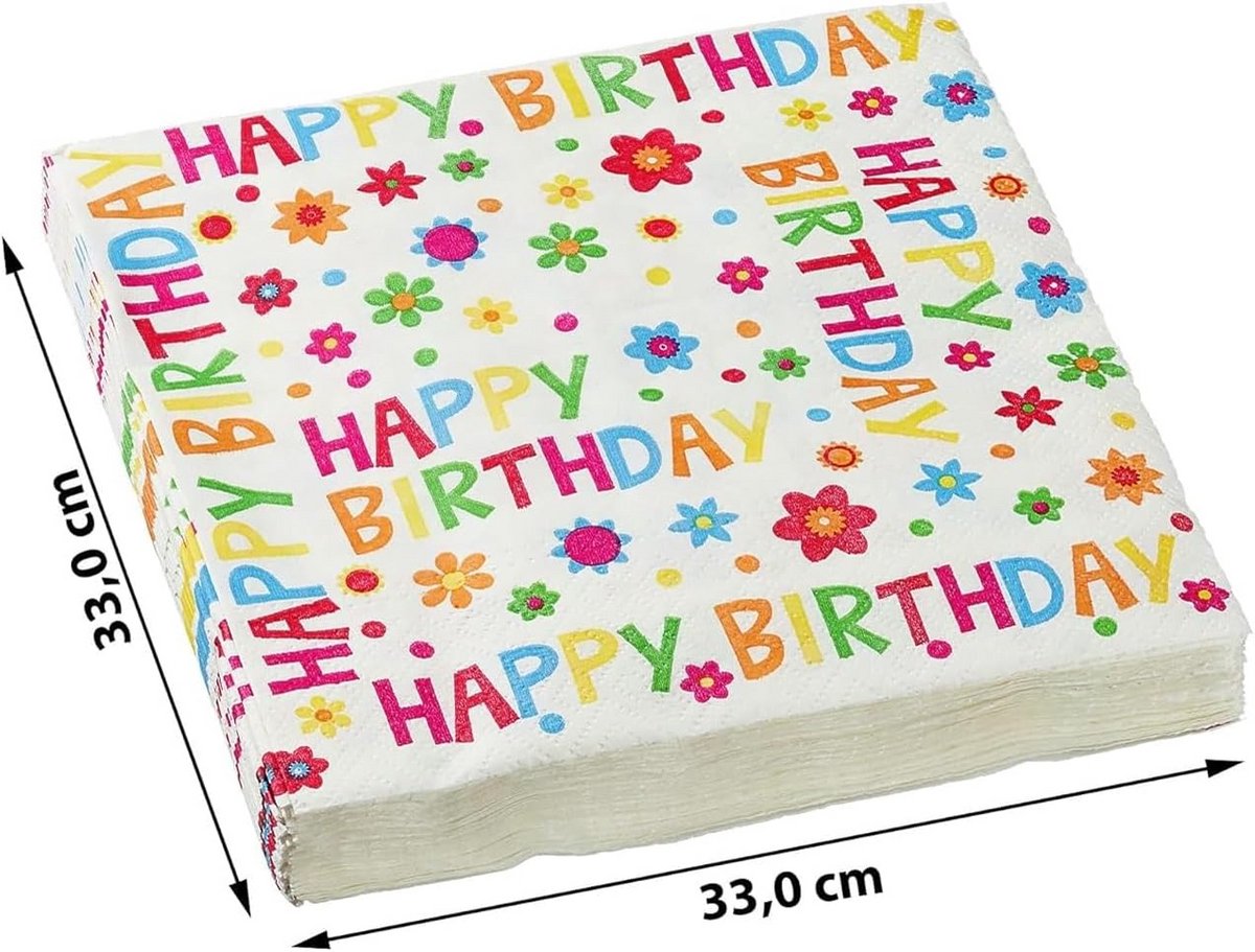 40 XXL Servetten Papier Feestelijk