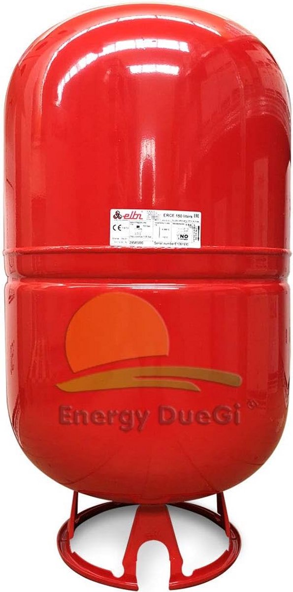 Expansievat voor verwarmingssysteem 150 liter Blauw Rood Wit