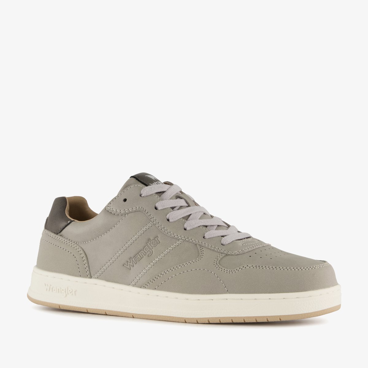 Wrangler heren sneakers grijs wit - Maat 45 - Extra comfort - Memory Foam