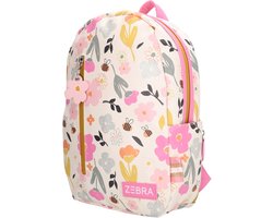 Zebra Trends Lily Rugzak - Meiden - Schooltas - Kinderrugzak - Flessenhouders - Girls - School - Rugtas - Petites fleurs & petites abeilles