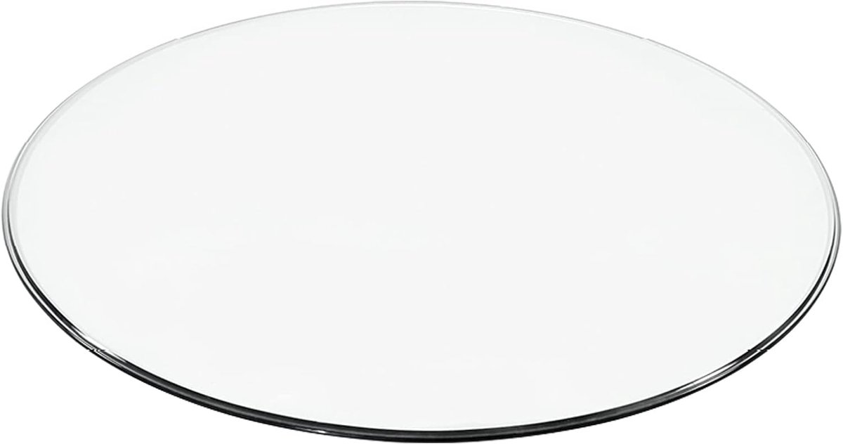 Glazen Tafelblad - Ronde Glasplaat - Tafel Reparatie - Gehard Glas - Ø86CM - Transparant