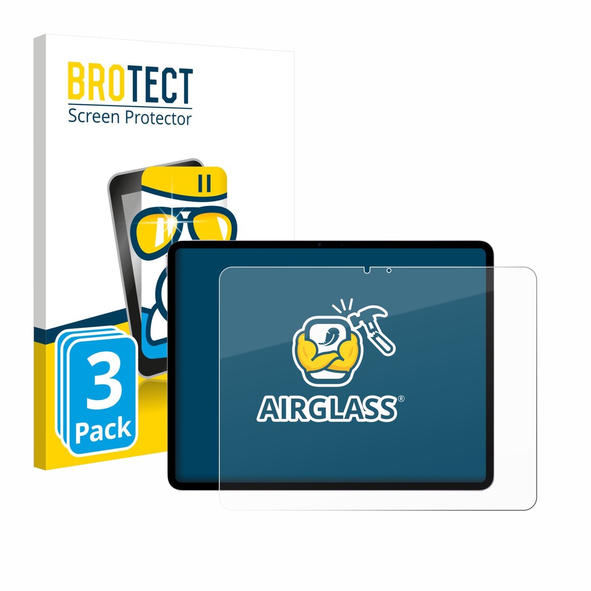 Screenprotector 3 Stuks voor Apple iPad Air 13" M4 2026 Beschermglas transparant