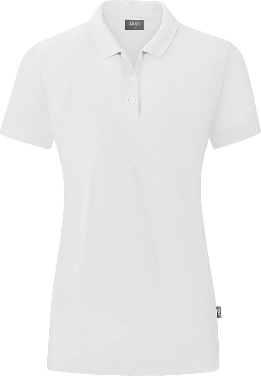 Jako Organic Polo Dames - Wit | Maat: 48