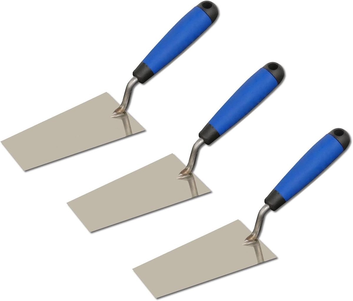 Putzkelle Set - Stuc Gereedschap - Stukken En Mortelen - Ergonomische Softgrip - 145x80x55mm