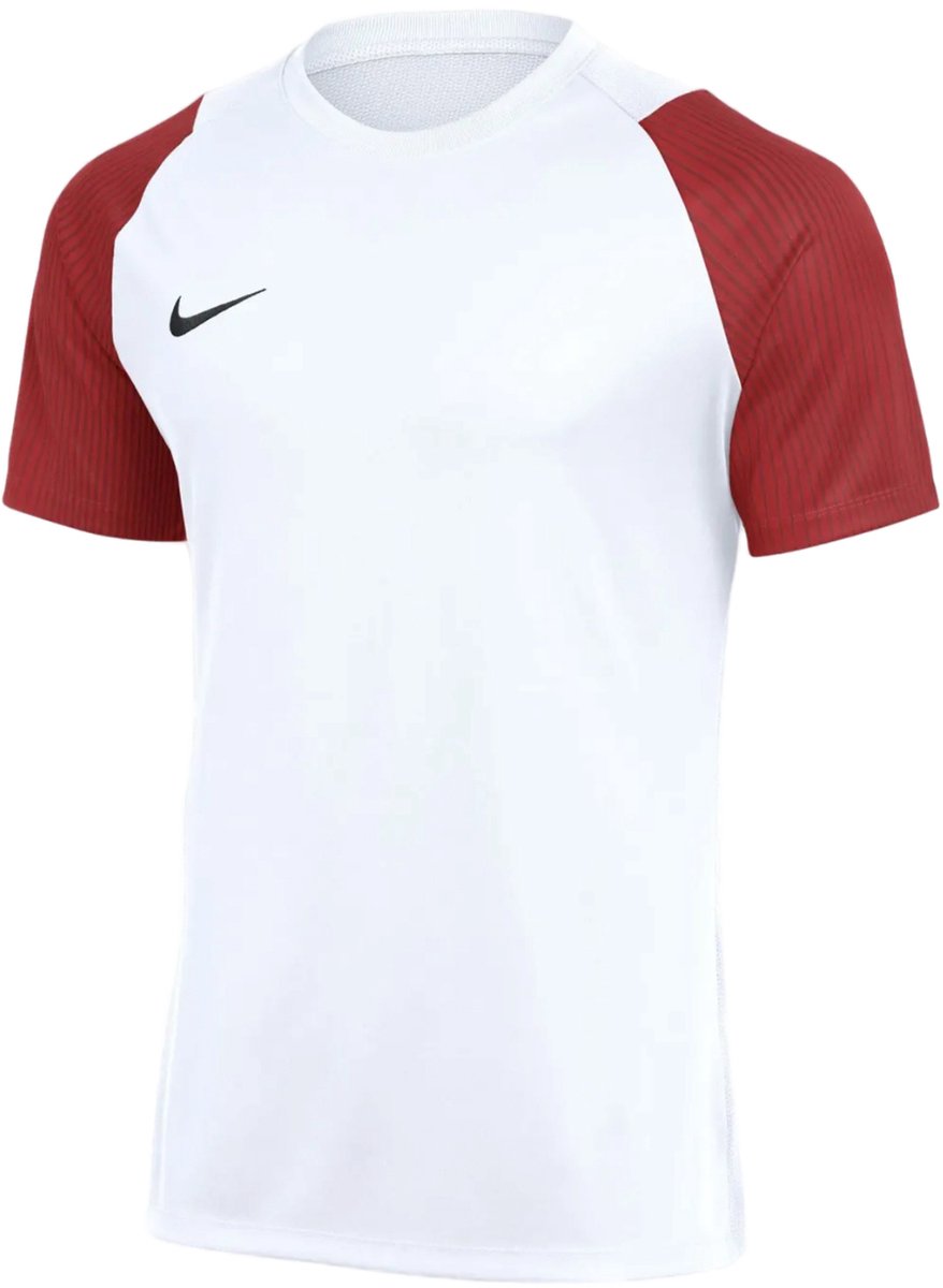 Nike Team T-shirt Heren Dri-FIT Academy II Wit-Bordeauxrood - Maat S