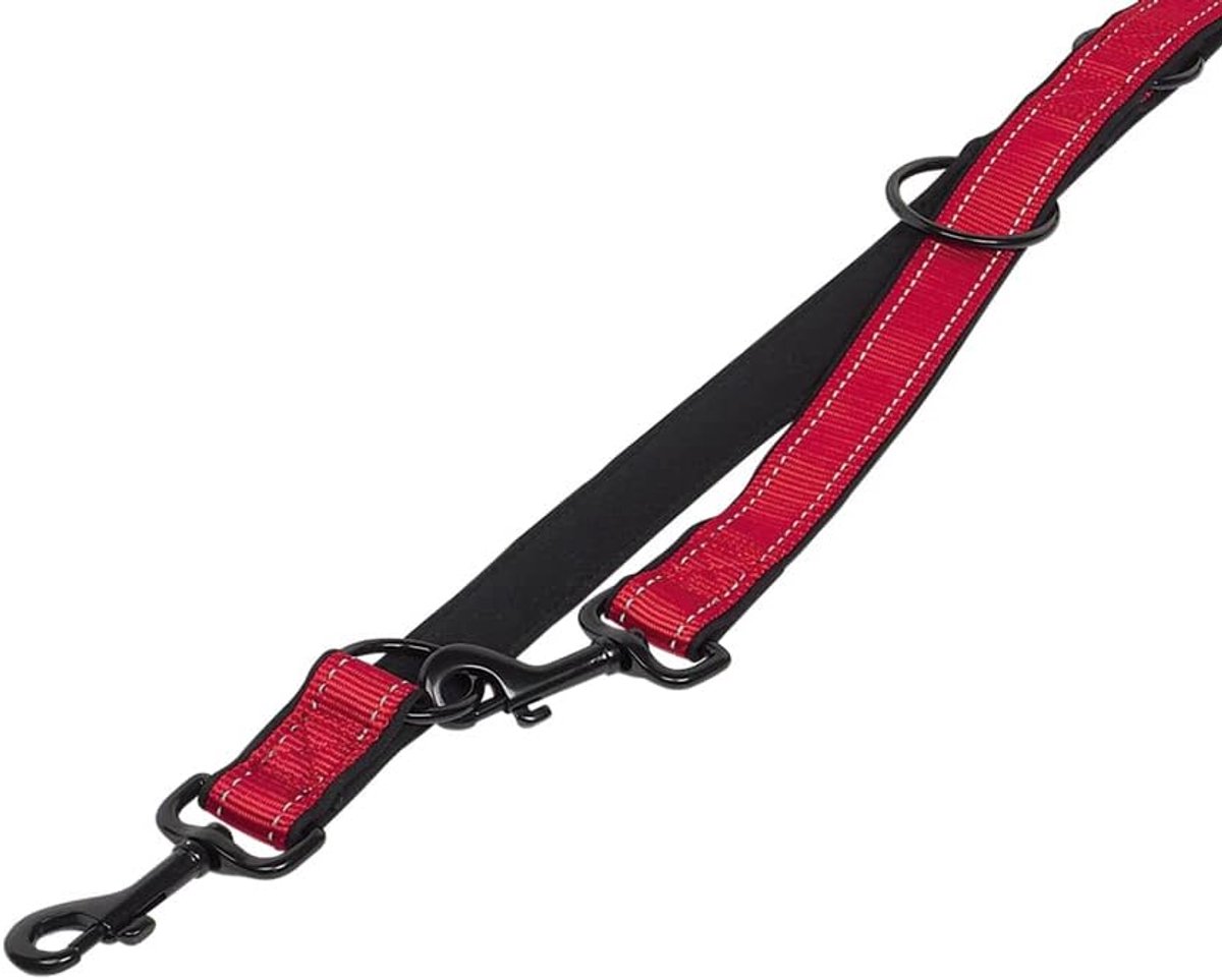 Hondenriem - Hondenuitlaatlijn - Veilig Wandelen - Zachte Neopreen Voering - 200 cm Lengte - Limoengroen Zwart