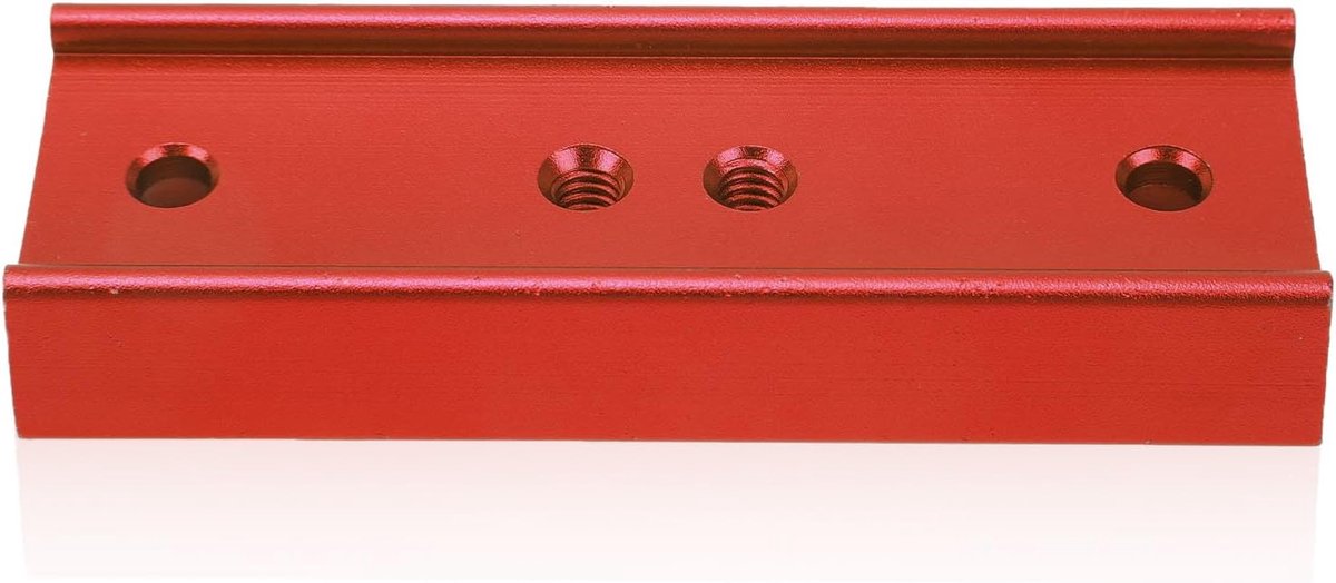 Montageplaat - Adapter Basis - Camera Bevestiging - Zwaluwstaart Systeem - 108 mm - Rood