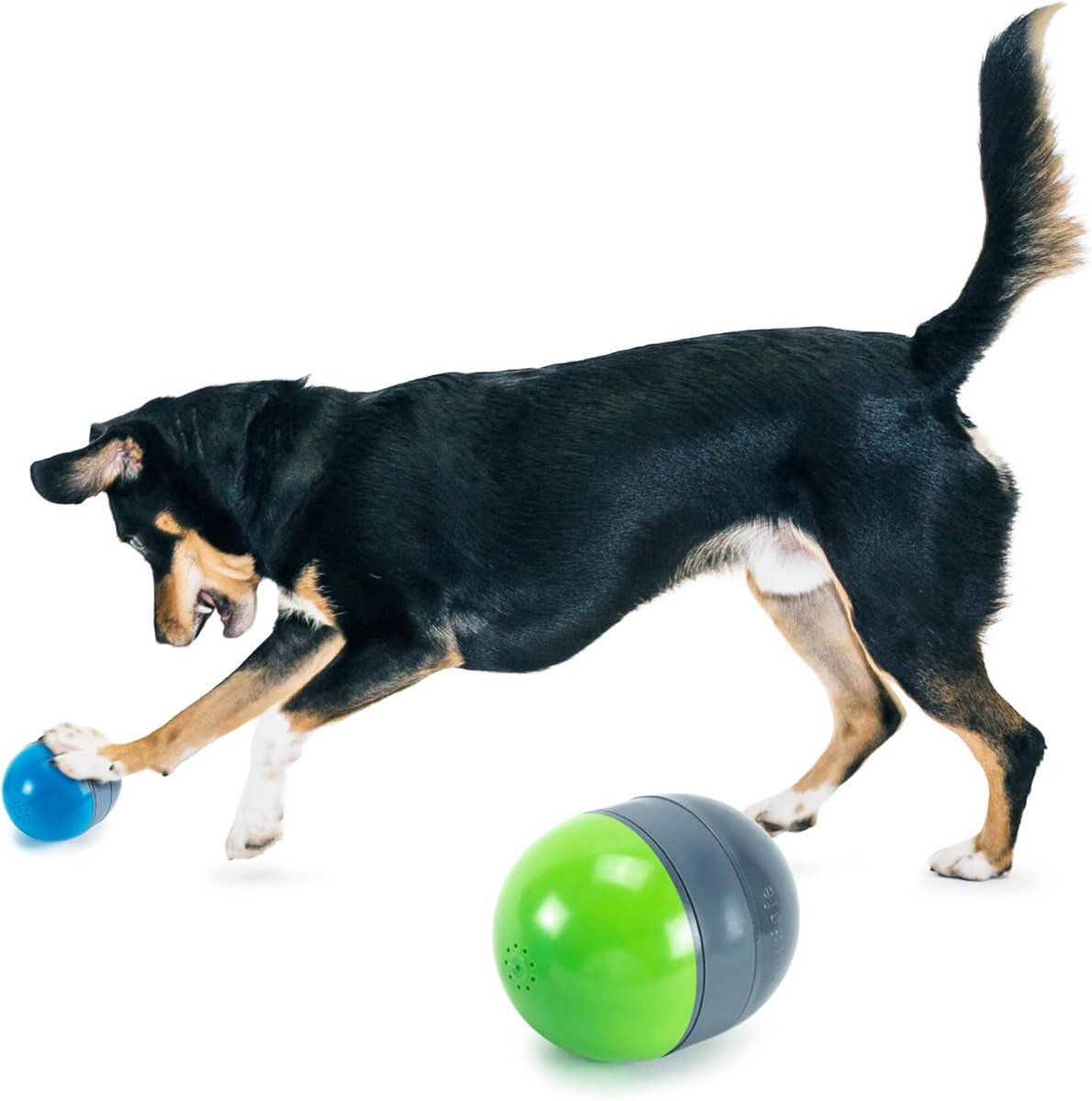 Interactief Hondenspeelgoed - Elektronisch Speelgoed - Hond Vermaken - Automatisch Rollend - 2 Stuks - Zwart