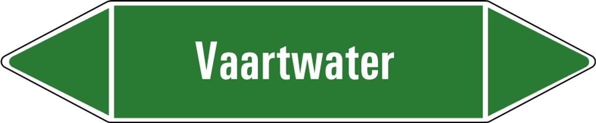 Vaartwater leidingmarkering op vel 75 x 17 mm - 8 per vel