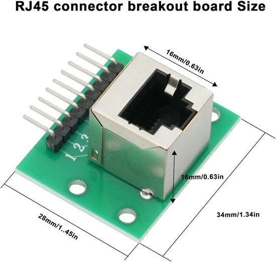 Serdes Rj45 Module Netwerk Adapter Board - RJ45 Breakout Module - Testen en Ontwikkelen ...