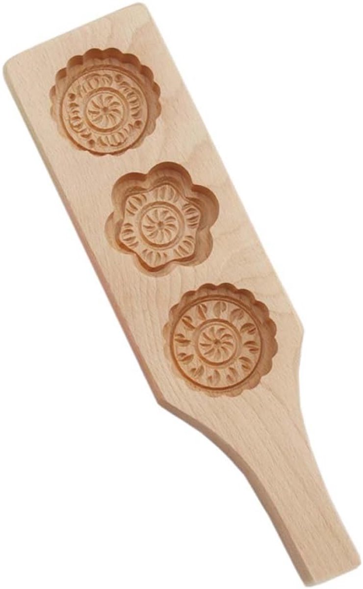 Houten Koekvorm - Bakvorm Gebak - Koekjes Decoreren - Handgesneden Ontwerpen - Houtkleur