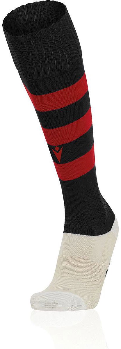 Macron Hoops Voetbalkousen - Zwart / Rood | Maat: 47/50